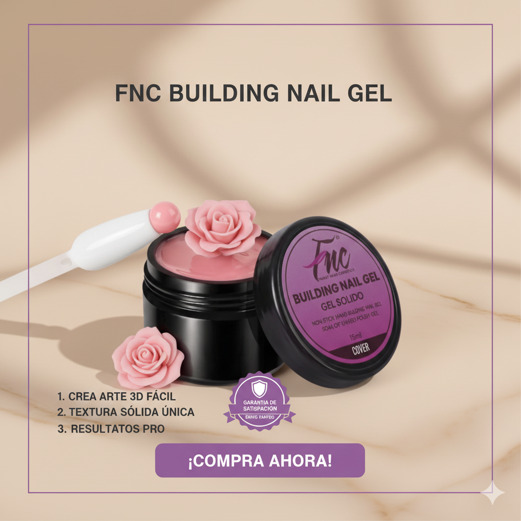 GEL SOLIDO ESCULTOR FNC | Crea uñas 3D que parecen hechas por una profesional